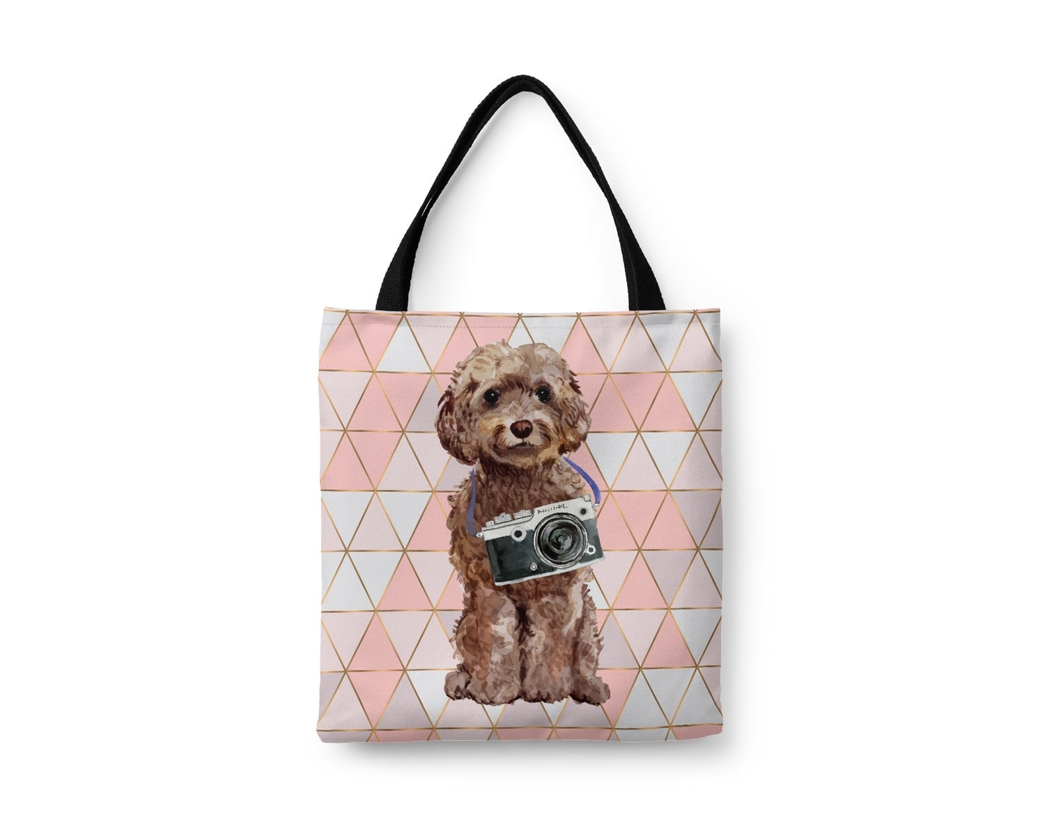 Brown Cockapoo Travel Style Tote Bag 5 Brown Cockapoo Travel Style Tote Bag - Image 3