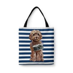 Brown Cockapoo Travel Style Tote Bag