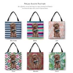 Brown Cockapoo Travel Style Tote Bag 29 travel dogs tote brown cockapoo variations