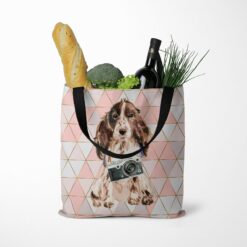 Brown Cocker Spaniel Travel Style Tote Bag 36 travel dogs tote brown cocker spaniel luxe tote standing food