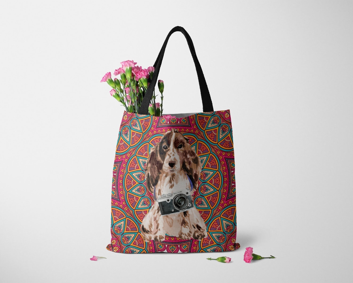 Brown Cocker Spaniel Travel Style Tote Bag 12 Brown Cocker Spaniel Travel Style Tote Bag - Image 10