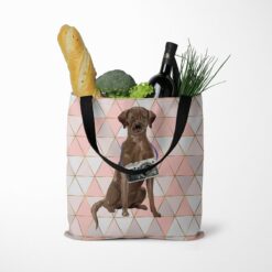Brown Labrador retriever Travel Style Tote Bag 36 travel dogs tote brown labrador retriever luxe tote standing food