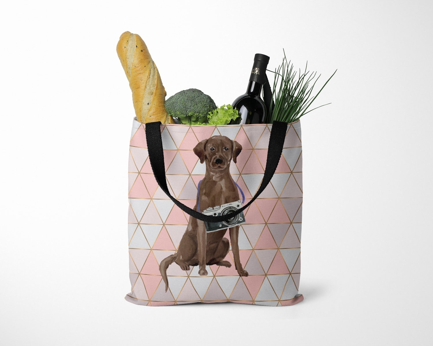 Brown Labrador retriever Travel Style Tote Bag 11 Brown Labrador retriever Travel Style Tote Bag - Image 9