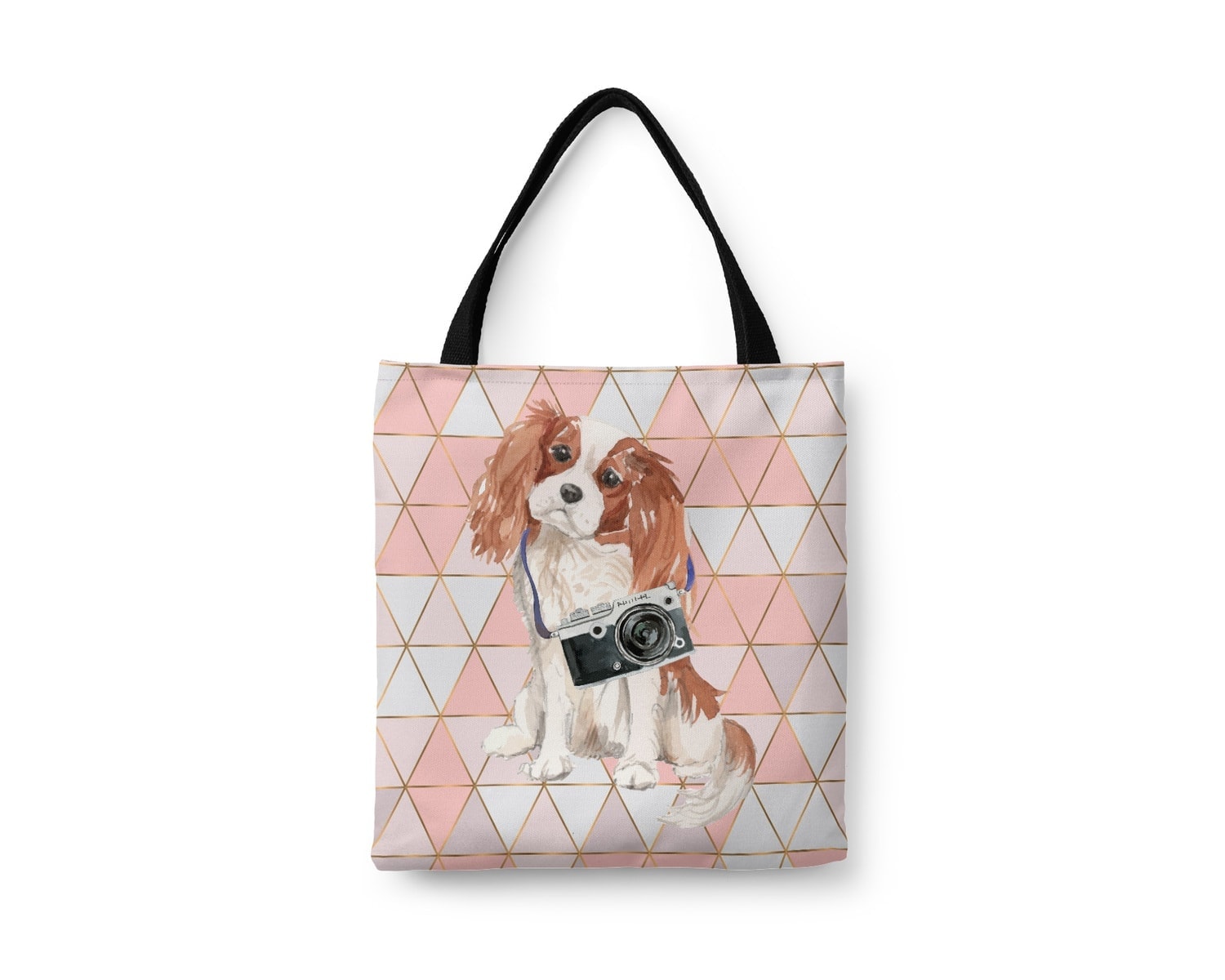 Cavalier King Charles Spaniel Travel Style Tote Bag 5 Cavalier King Charles Spaniel Travel Style Tote Bag - Image 3