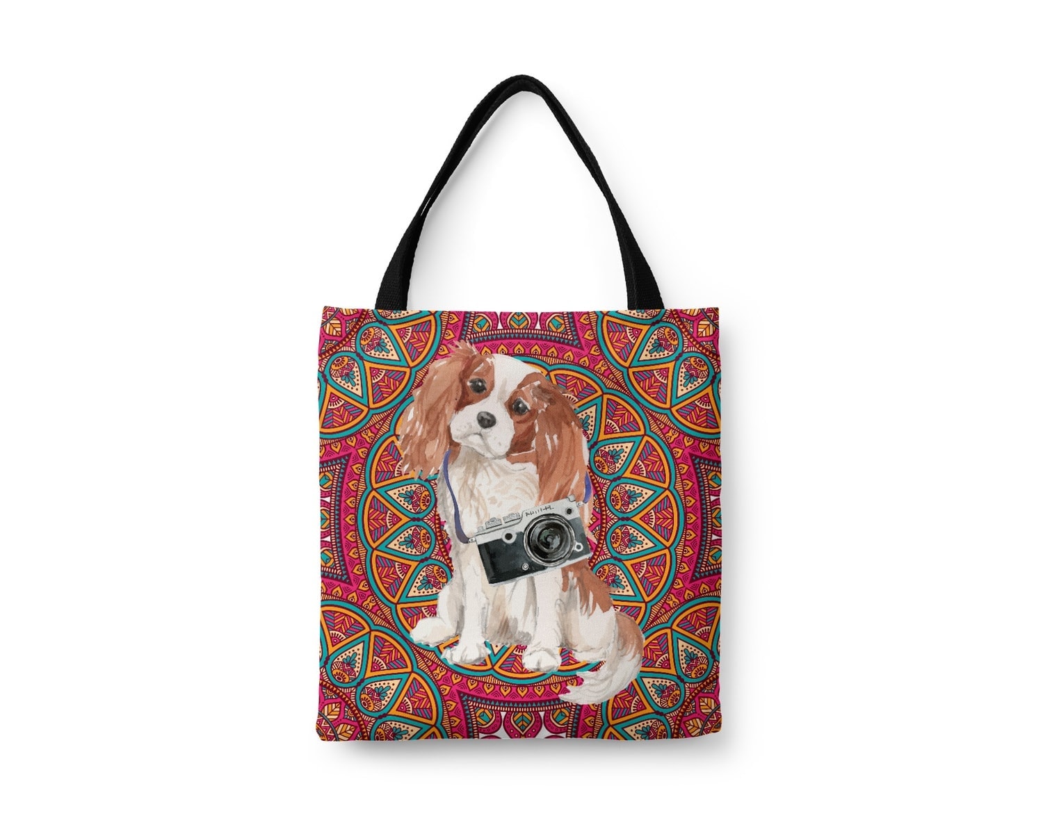 Cavalier King Charles Spaniel Travel Style Tote Bag 9 Cavalier King Charles Spaniel Travel Style Tote Bag - Image 7