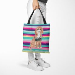travel dogs tote cavapoo beach tote woman trowsers walking view
