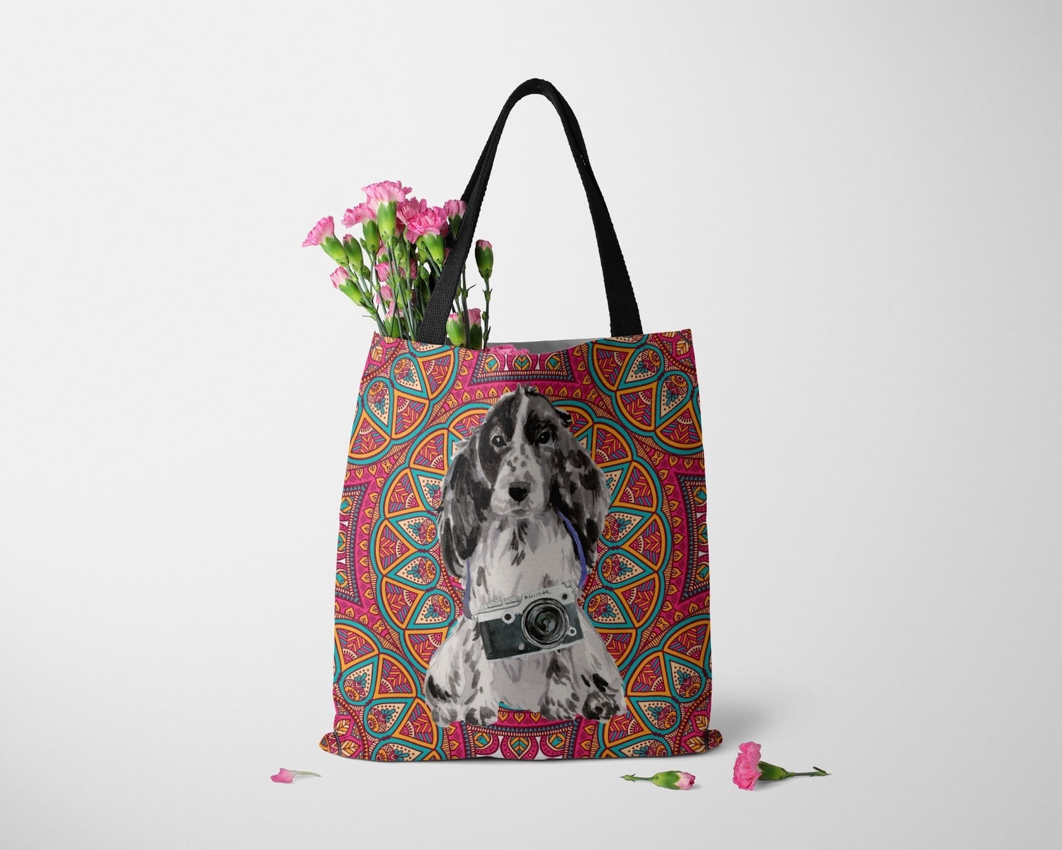 Cocker Spaniel Travel Style Tote Bag 12 Cocker Spaniel Travel Style Tote Bag - Image 10