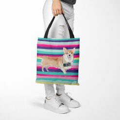 Corgi Travel Style Tote Bag 39 travel dogs tote corgi beach tote woman trowsers walking view