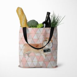 Corgi Travel Style Tote Bag 36 travel dogs tote corgi luxe tote standing food