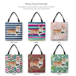 Corgi Travel Style Tote Bag 29 travel dogs tote corgi variations