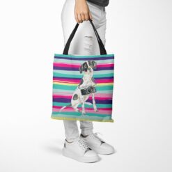 travel dogs tote english pointer beach tote woman trowsers walking view