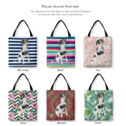 travel dogs tote english pointer variations