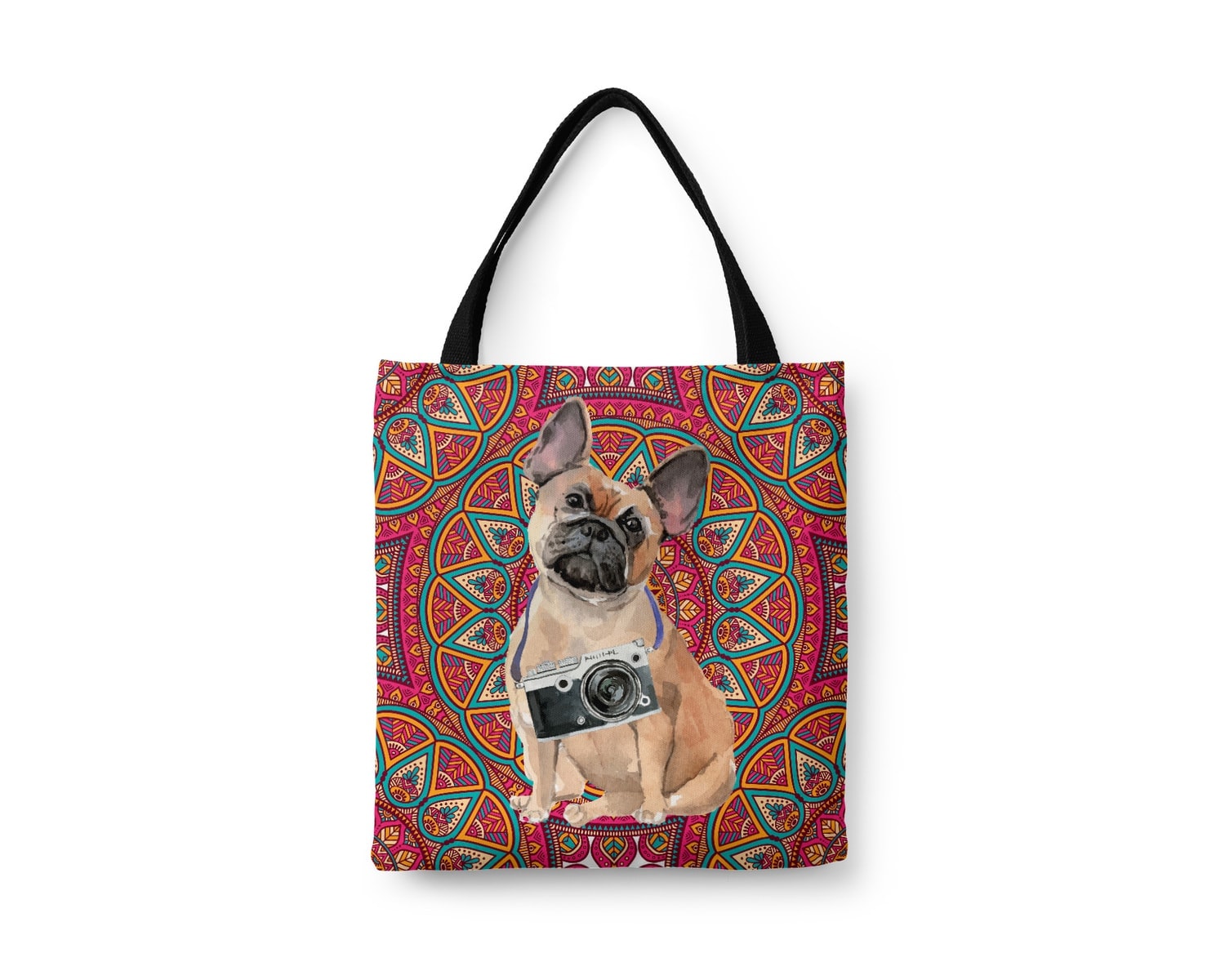 Ça Va? French Bulldog Embroidered Cotton Tote Bag