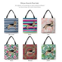 German Shepherd Travel Style Tote Bag 29 travel dogs tote german shepherd variations