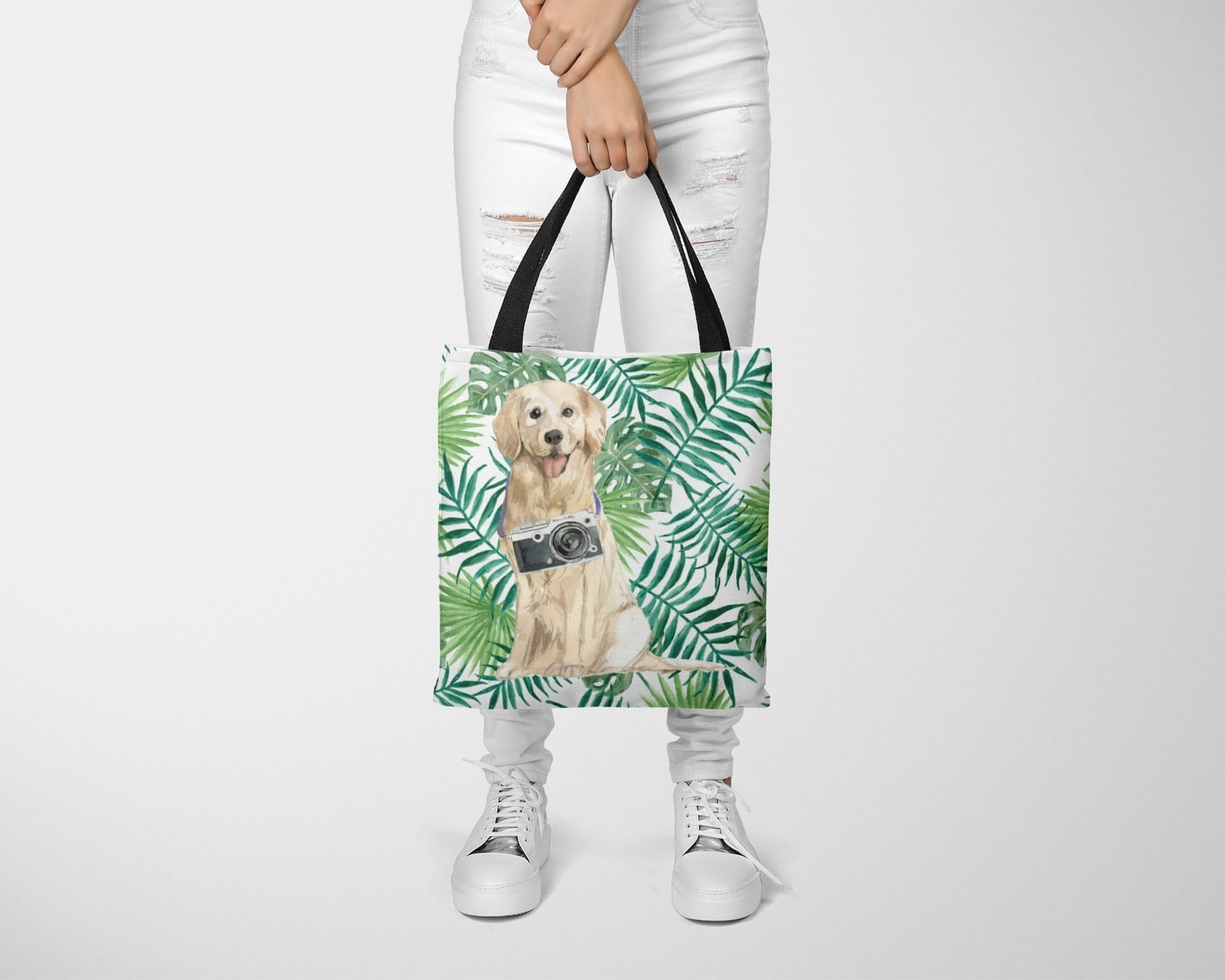 Golden Retriever Travel Style Tote Bag 10 Golden Retriever Travel Style Tote Bag - Image 8