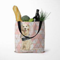 Golden Retriever Travel Style Tote Bag 36 travel dogs tote golden retriever luxe tote standing food