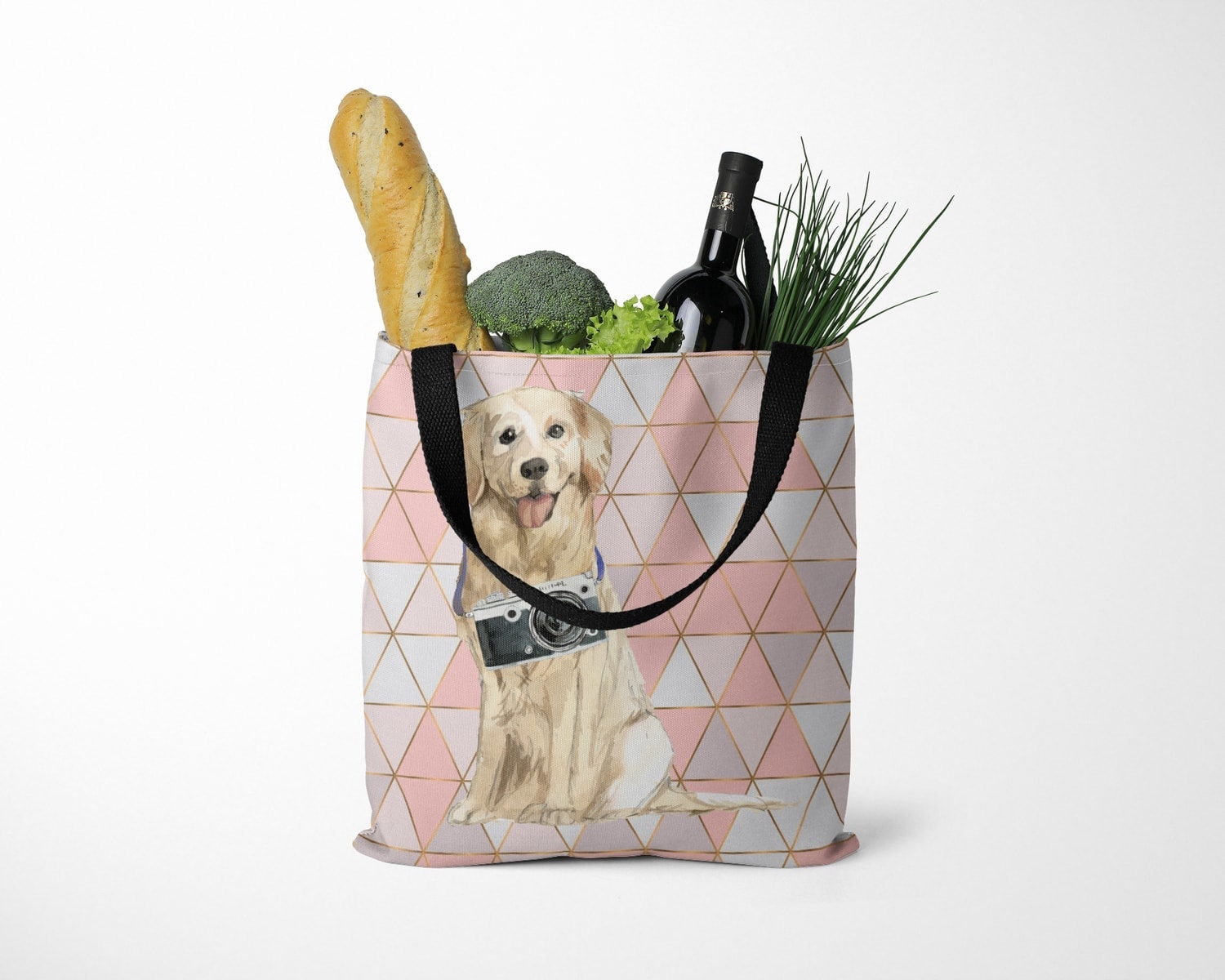 Golden Retriever Travel Style Tote Bag 11 Golden Retriever Travel Style Tote Bag - Image 9