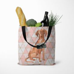 Hungarian Vizsla Travel Style Tote Bag 36 travel dogs tote hungarian vizsla luxe tote standing food