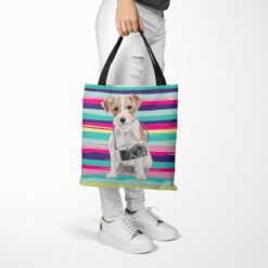 Jack Russell Travel Style Tote Bag 39 travel dogs tote jack russel beach tote woman trowsers walking view