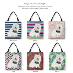 travel dogs tote japanese spitz variations