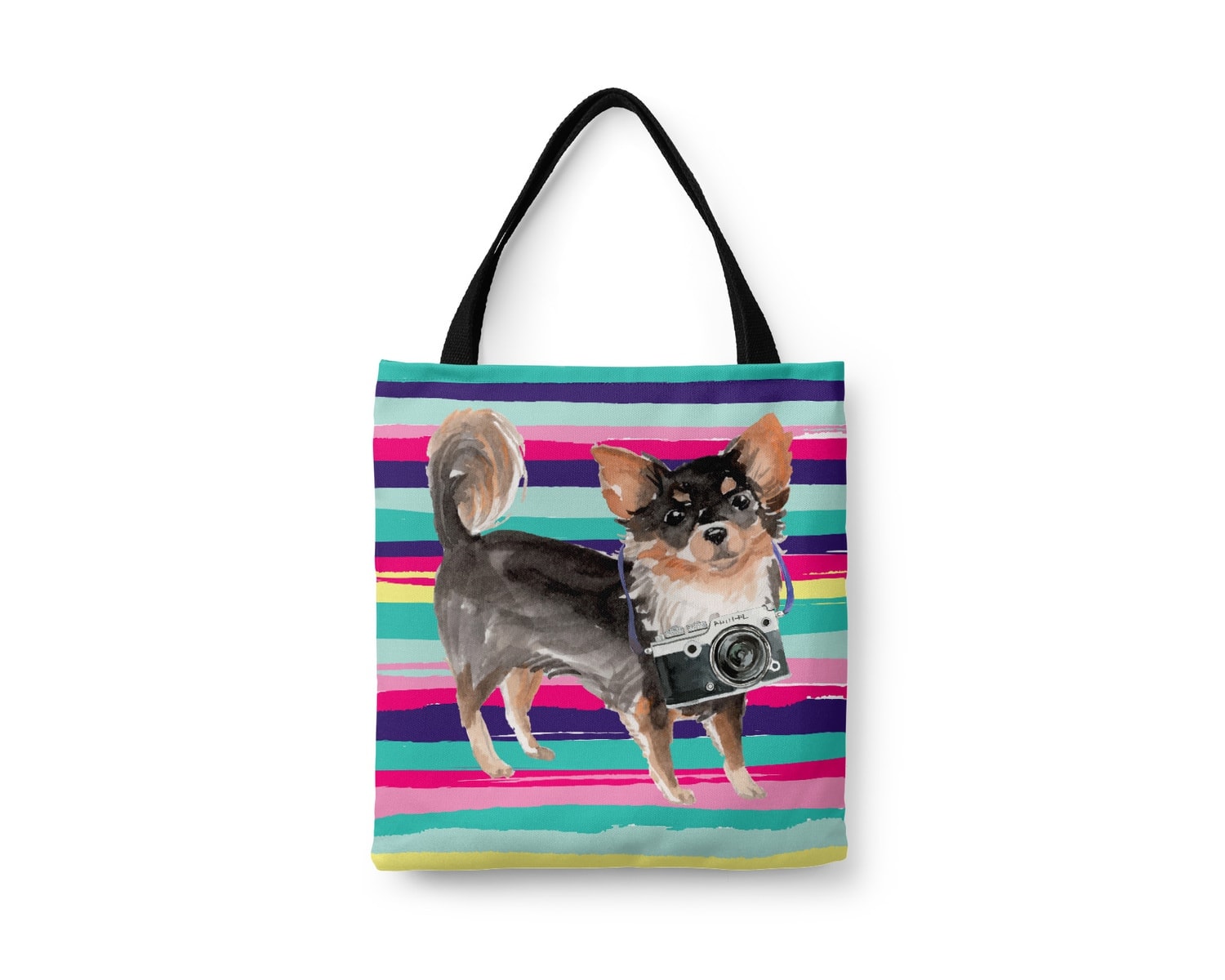 Long Haired Chihuahua Travel Style Tote Bag 6 Long Haired Chihuahua Travel Style Tote Bag - Image 4