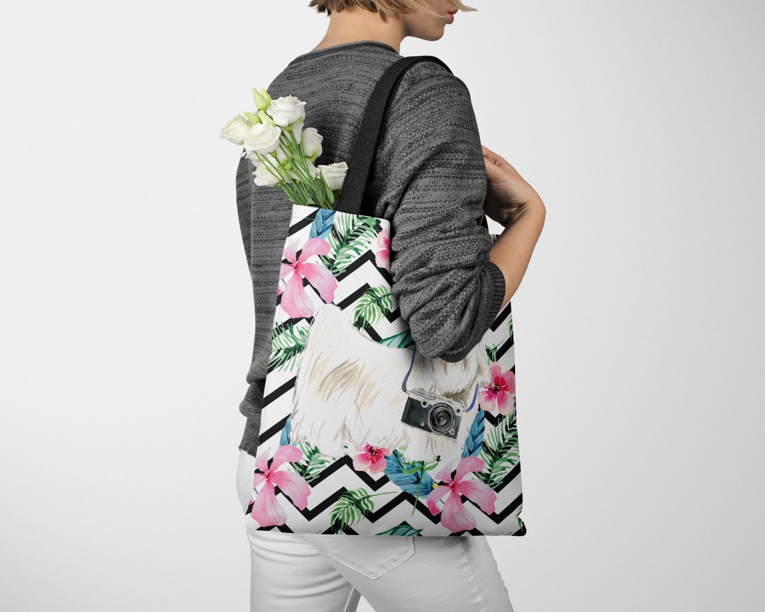 Maltese Travel Style Tote Bag 15 Maltese Travel Style Tote Bag - Image 13