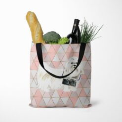 Maltese Travel Style Tote Bag 36 travel dogs tote maltese luxe tote standing food