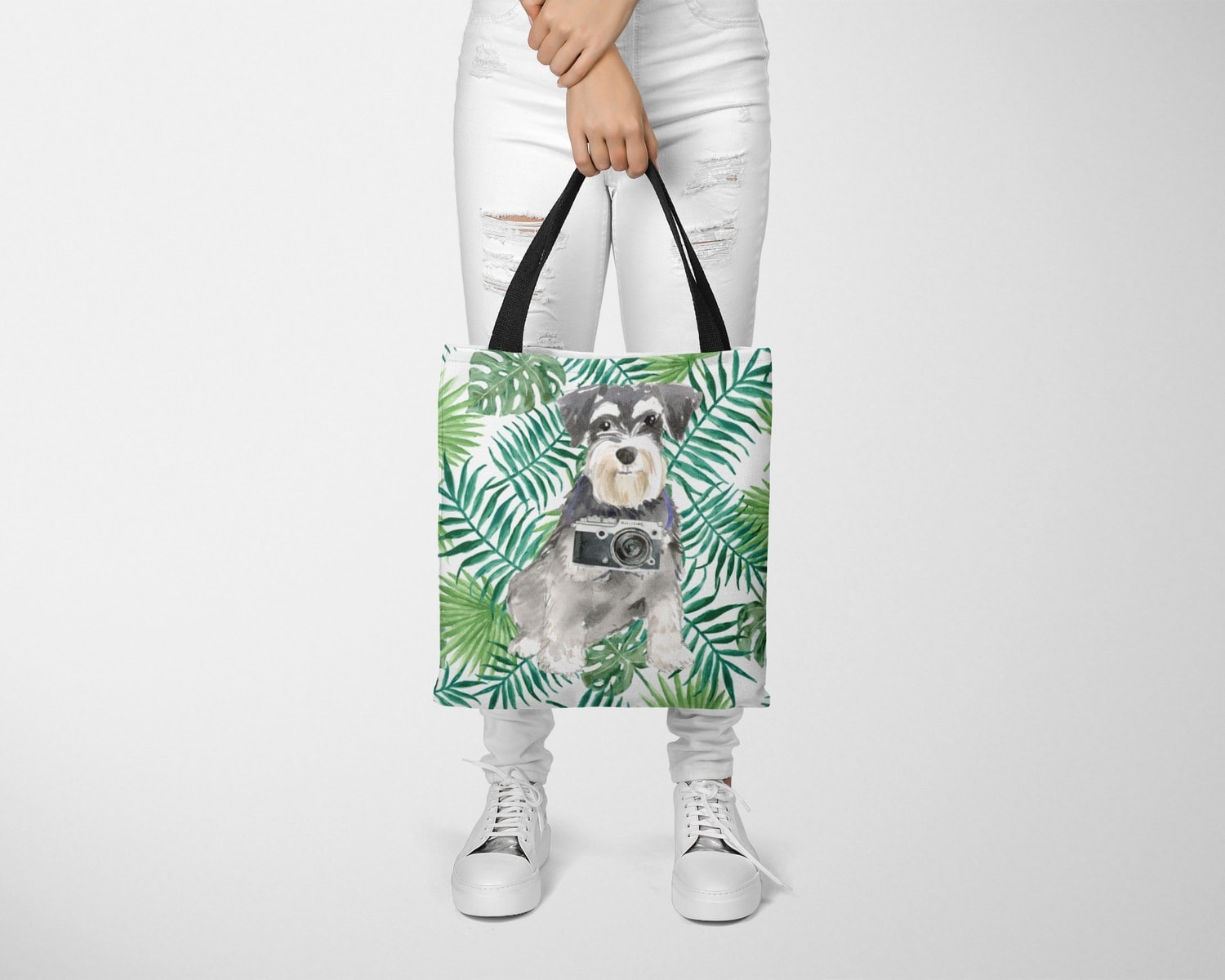 Miniature Schnauzer Travel Style Tote Bag 10 Miniature Schnauzer Travel Style Tote Bag - Image 8