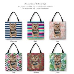 Norfolk Terrier Travel Style Tote Bag 29 travel dogs tote norfolk terrier variations