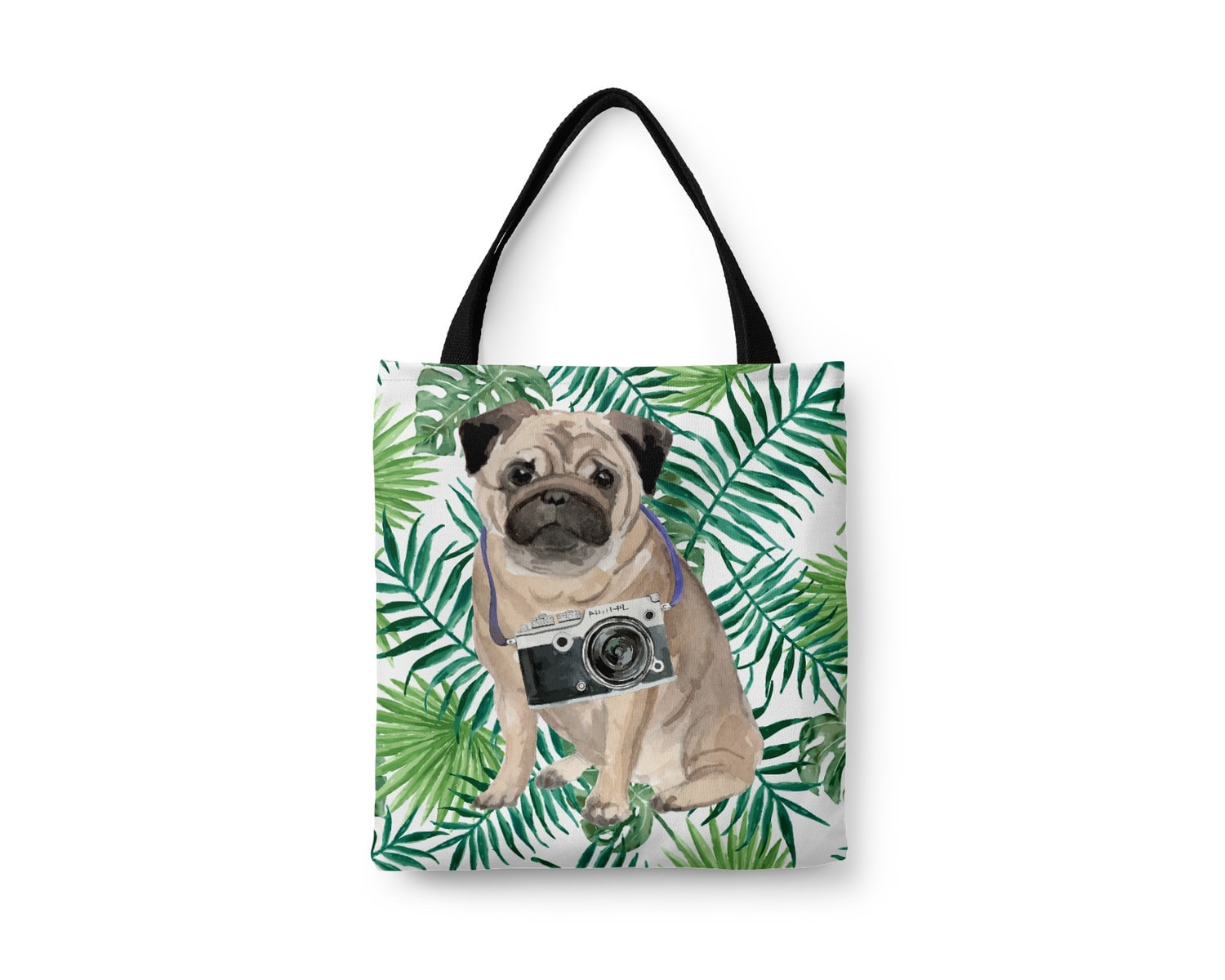 Pug Travel Style Tote Bag 8 Pug Travel Style Tote Bag - Image 6