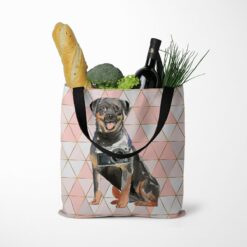 Rottweiler Travel Style Tote Bag 36 travel dogs tote rottweiler luxe tote standing food