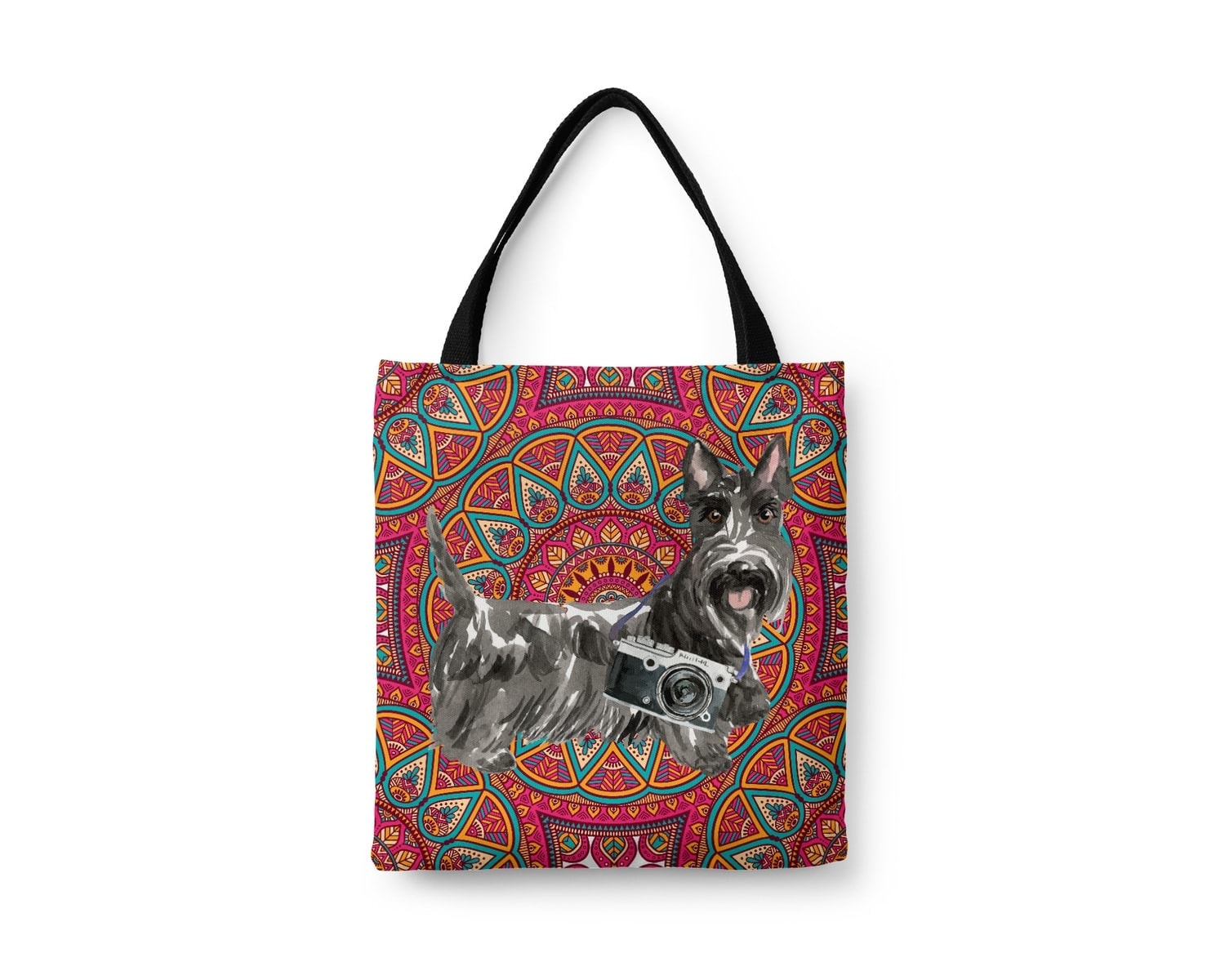 Scottish Terrier Travel Style Tote Bag 9 Scottish Terrier Travel Style Tote Bag - Image 7