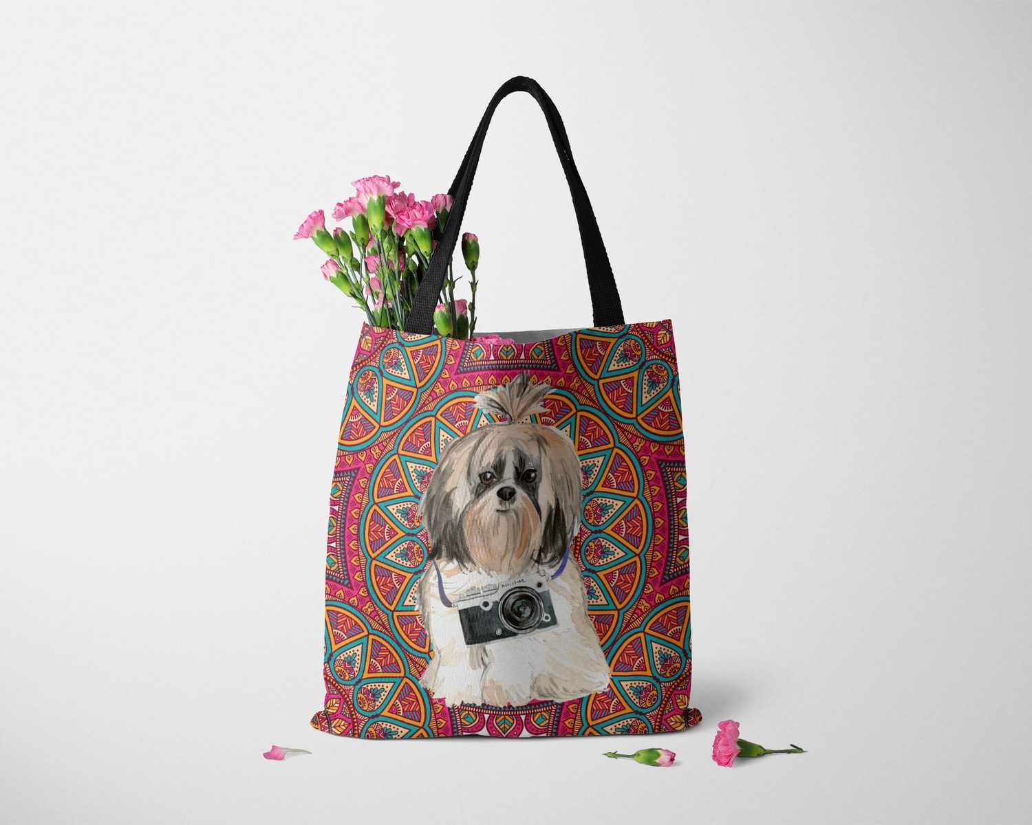 Shih tzu Long hair Travel Style Tote Bag 12 Shih tzu Long hair Travel Style Tote Bag - Image 10