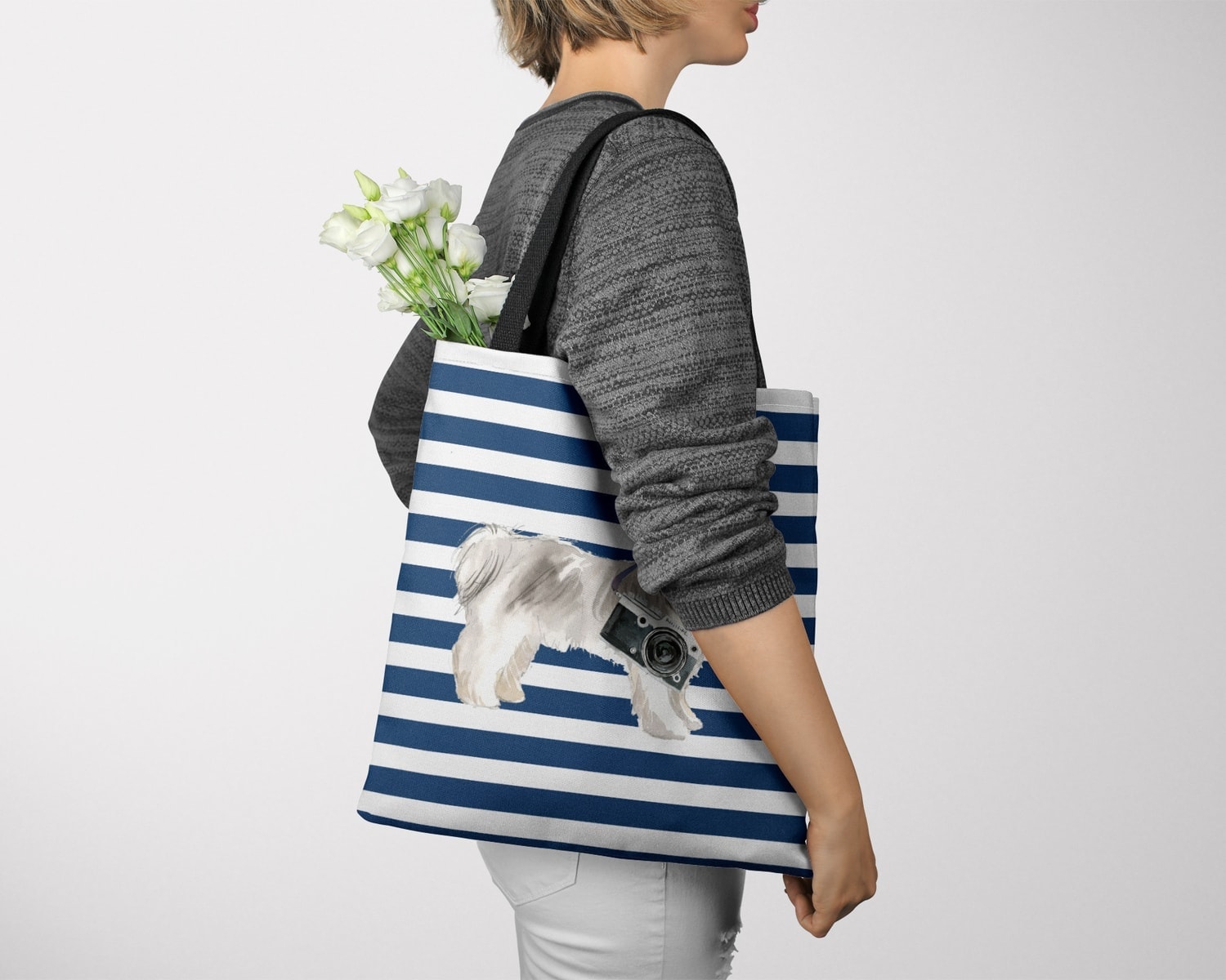 Shih tzu Short hair Travel Style Tote Bag 13 Shih tzu Short hair Travel Style Tote Bag - Image 11