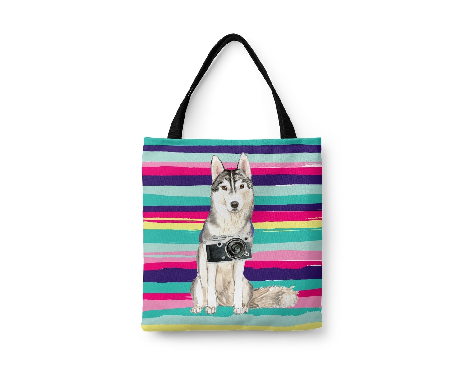 Husky Lovers Leather Tote Bag main image 0