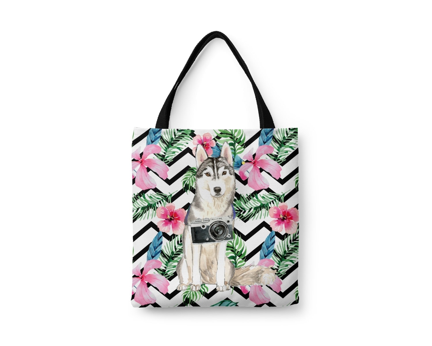 Siberian Husky Travel Style Tote Bag 7 Siberian Husky Travel Style Tote Bag - Image 5