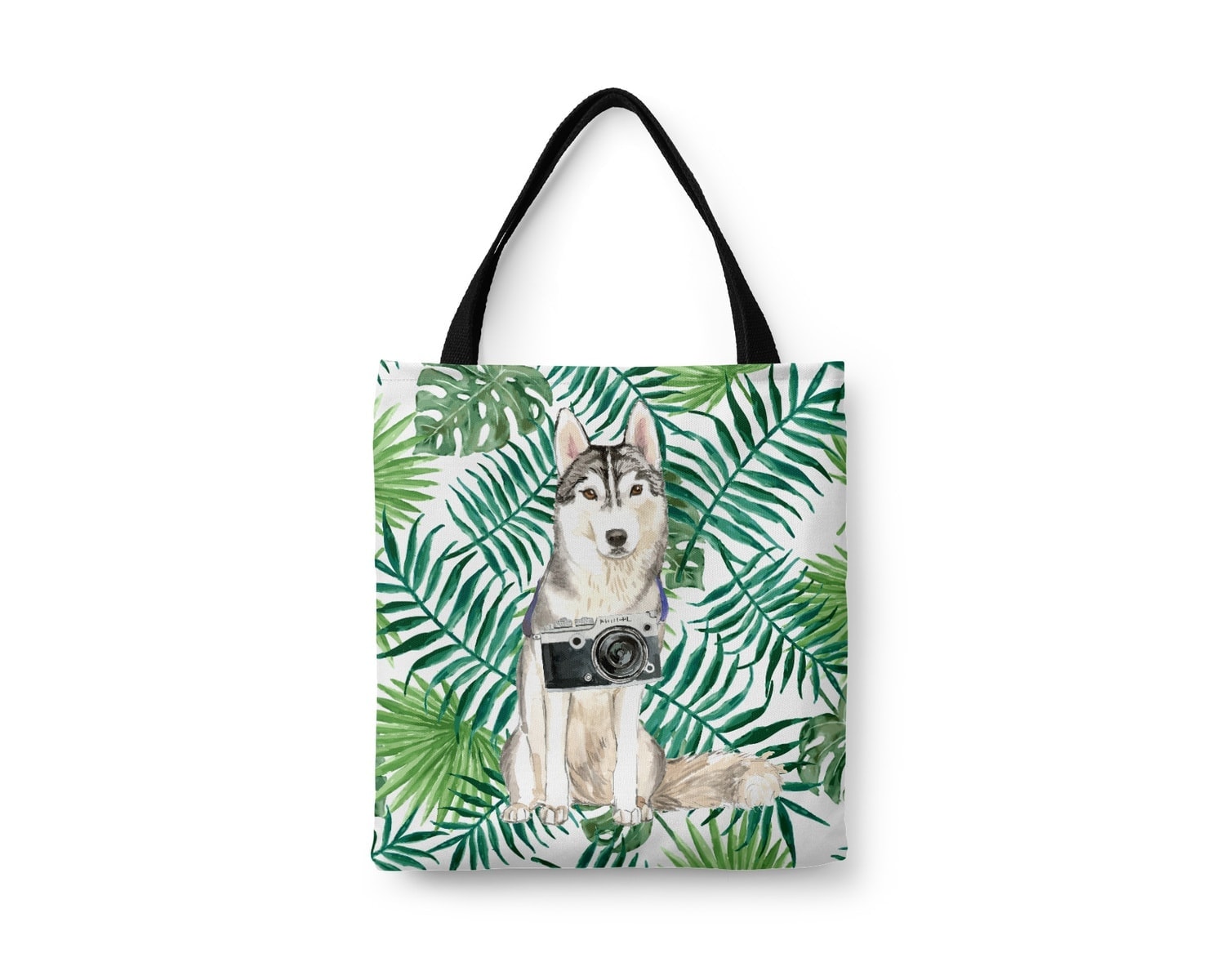 Siberian Husky Travel Style Tote Bag 8 Siberian Husky Travel Style Tote Bag - Image 6