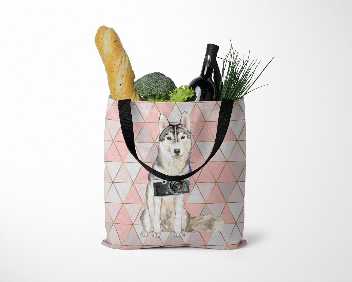 Siberian Husky Travel Style Tote Bag 11 Siberian Husky Travel Style Tote Bag - Image 9