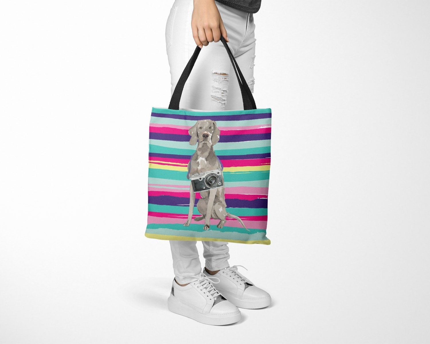 Weimaraner Travel Style Tote Bag 14 Weimaraner Travel Style Tote Bag - Image 12