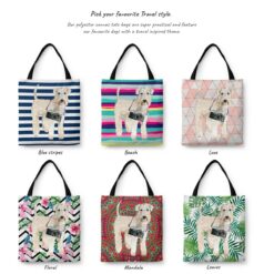 Wheaten Terrier Travel Style Tote Bag 29 travel dogs tote wheaten terrier variations