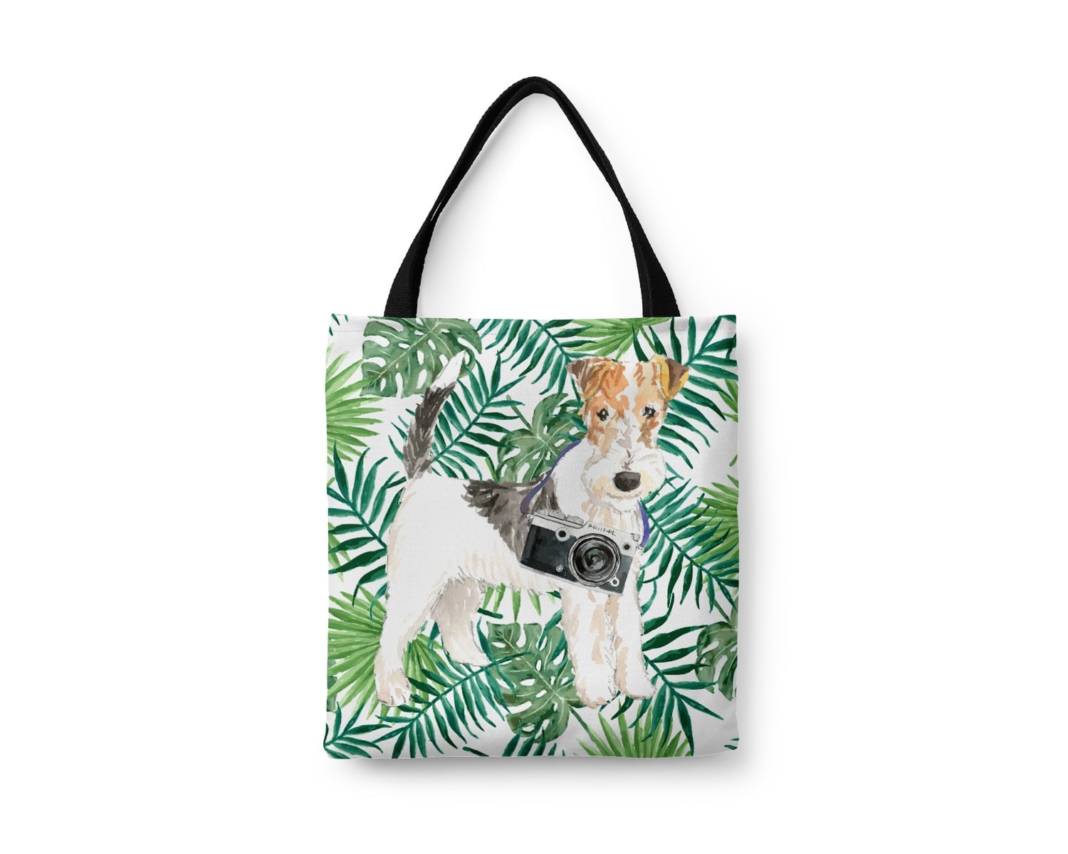 Wire Haired Fox Terrier Travel Style Tote Bag 8 Wire Haired Fox Terrier Travel Style Tote Bag - Image 6