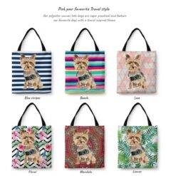 Yorkshire Terrier Travel Style Tote Bag 29 travel dogs tote yorkshire terrier variations