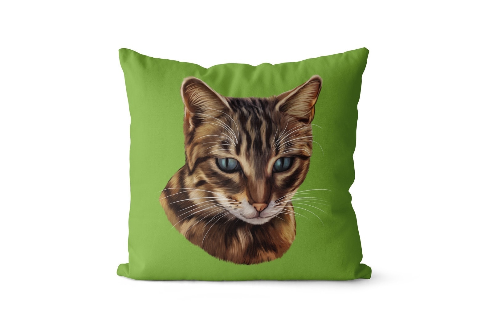 Custom Cat painting portrait throw pillow - Personalised cushion portrait of your pet from a photo 11 Custom Cat painting portrait throw pillow - Personalised cushion portrait of your pet from a photo - Image 9