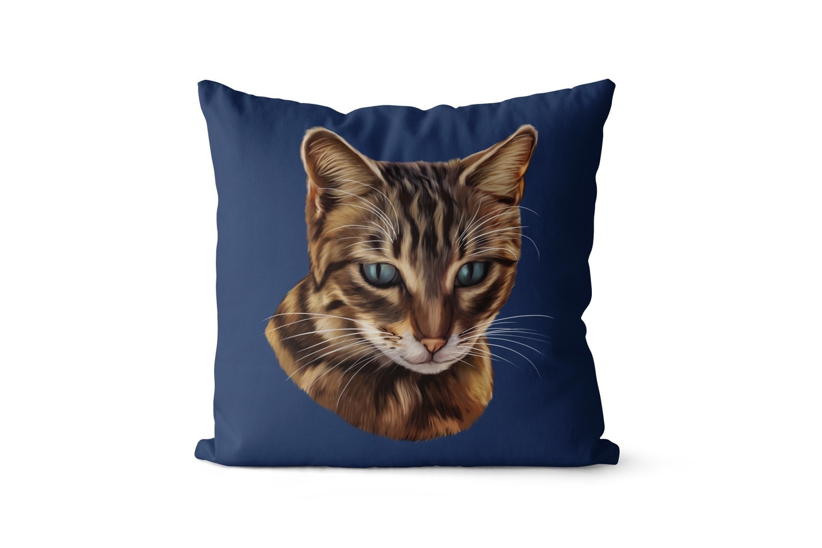 Custom Cat painting portrait throw pillow - Personalised cushion portrait of your pet from a photo 8 Custom Cat painting portrait throw pillow - Personalised cushion portrait of your pet from a photo - Image 6