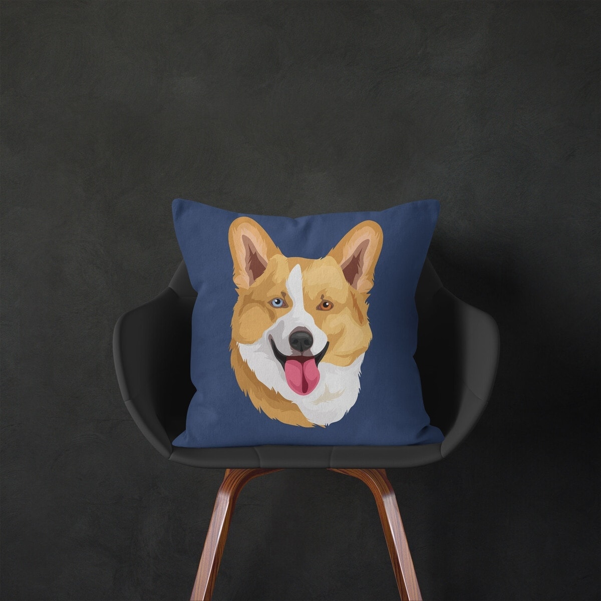 Custom Dog illustration portrait throw pillow - Personalised cushion portrait of your pet from a photo 4 Custom Dog illustration portrait throw pillow - Personalised cushion portrait of your pet from a photo - Image 2