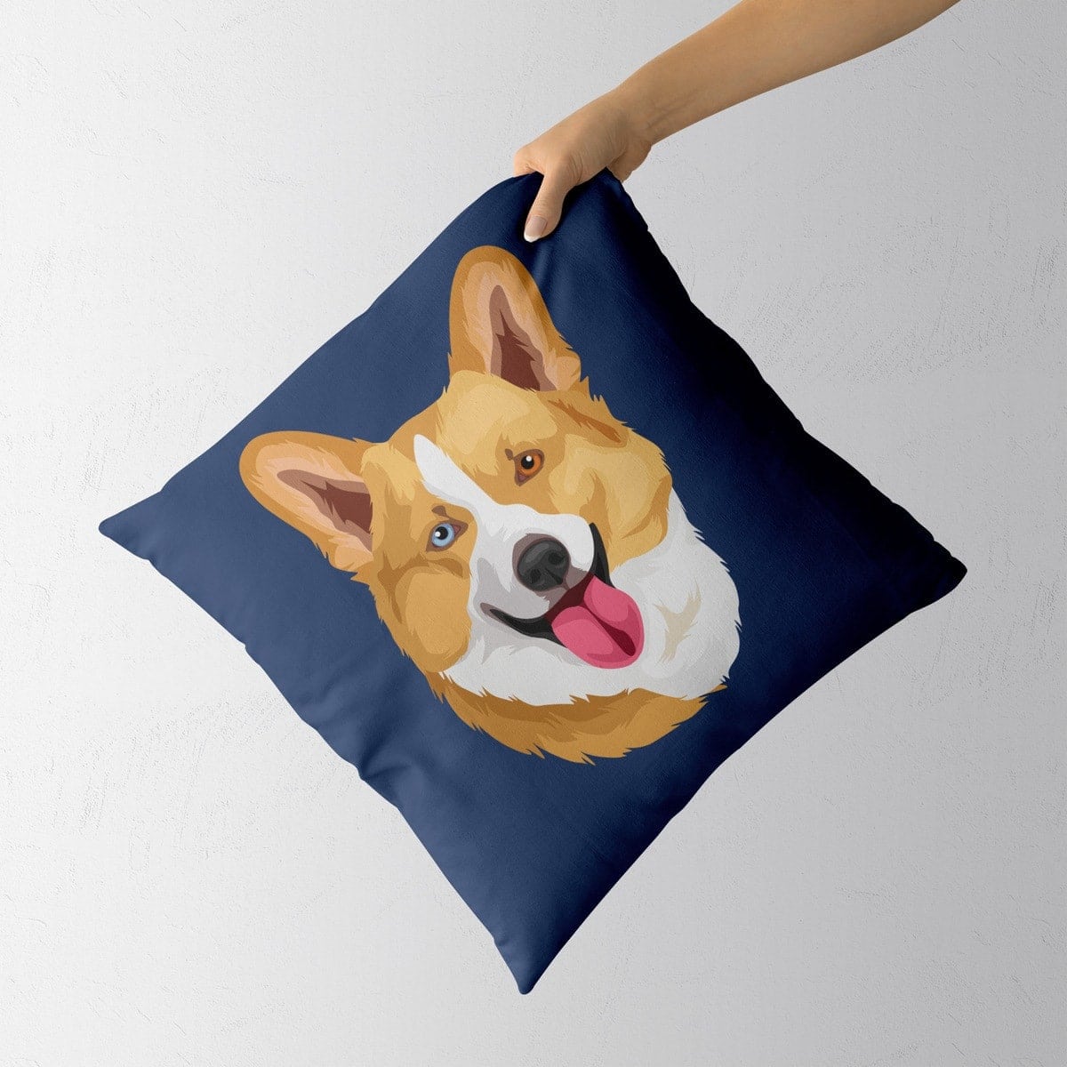 Custom Dog illustration portrait throw pillow - Personalised cushion portrait of your pet from a photo 5 Custom Dog illustration portrait throw pillow - Personalised cushion portrait of your pet from a photo - Image 3