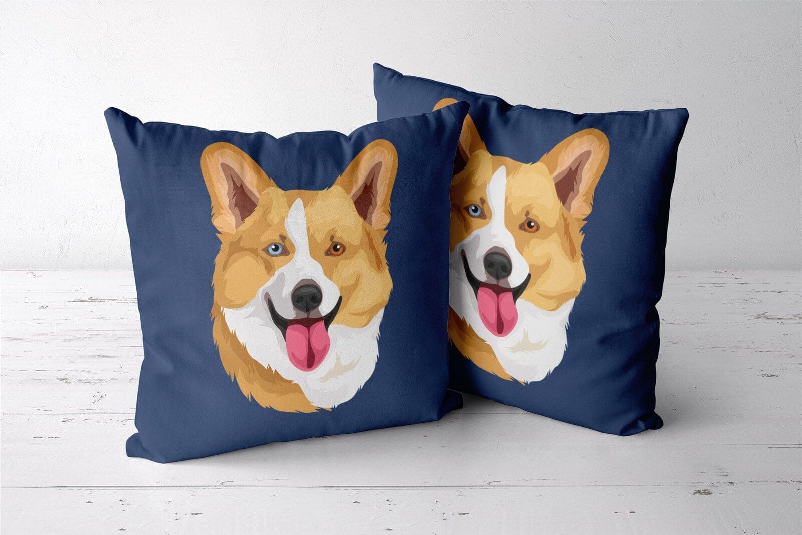 Custom Dog illustration portrait throw pillow - Personalised cushion portrait of your pet from a photo 6 Custom Dog illustration portrait throw pillow - Personalised cushion portrait of your pet from a photo - Image 4