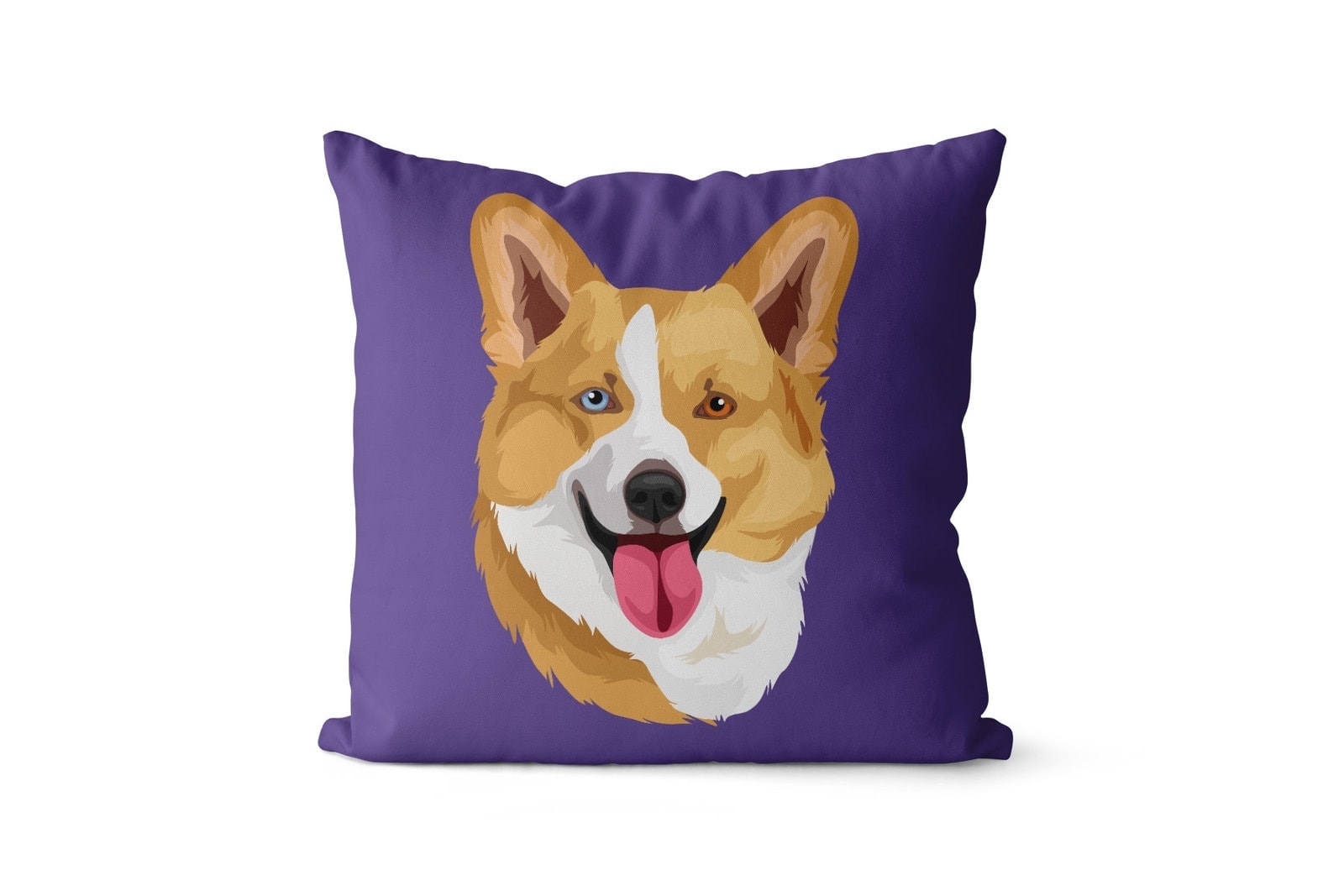 Custom Dog illustration portrait throw pillow - Personalised cushion portrait of your pet from a photo 14 Custom Dog illustration portrait throw pillow - Personalised cushion portrait of your pet from a photo - Image 12