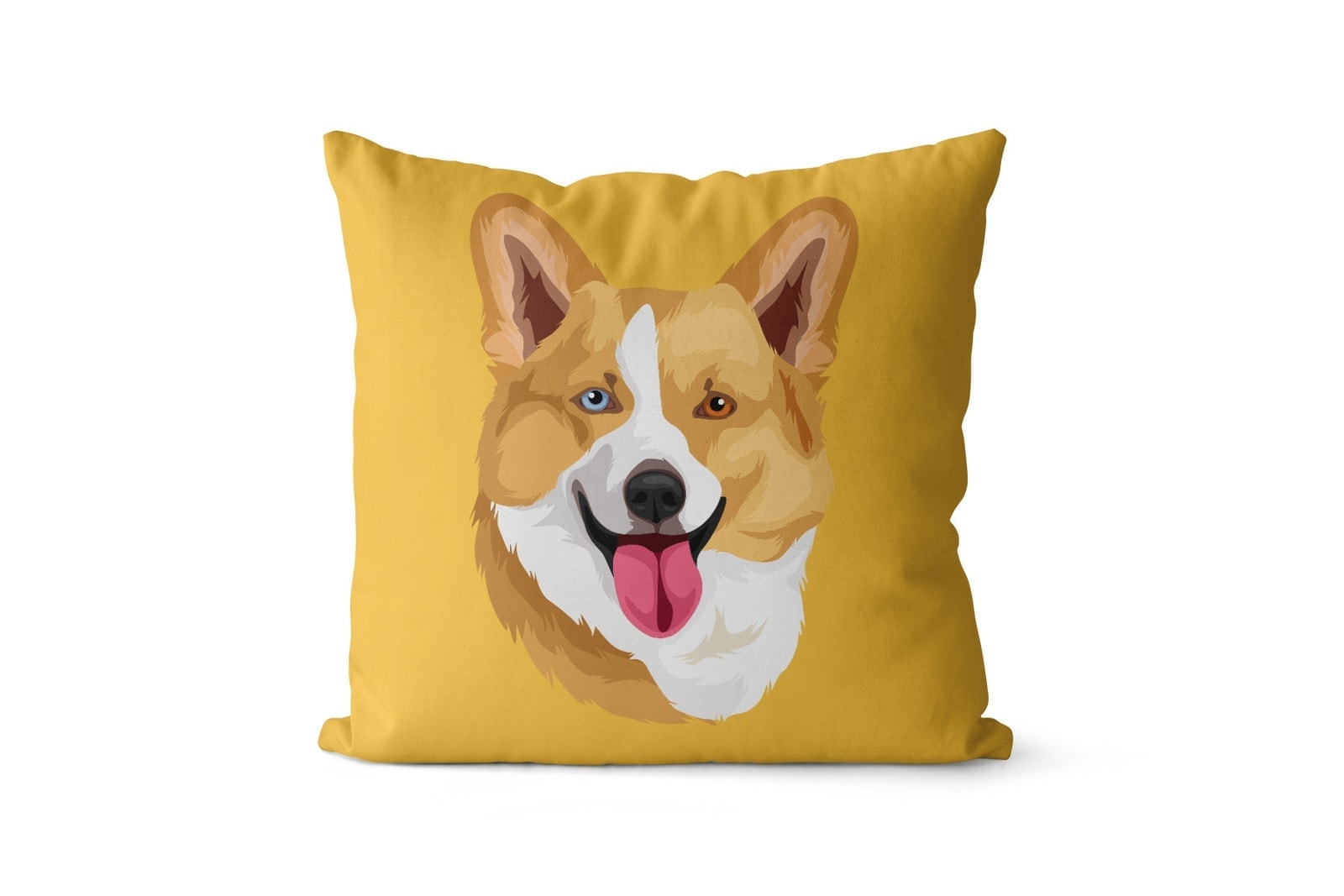 Custom Dog illustration portrait throw pillow - Personalised cushion portrait of your pet from a photo 17 Custom Dog illustration portrait throw pillow - Personalised cushion portrait of your pet from a photo - Image 15