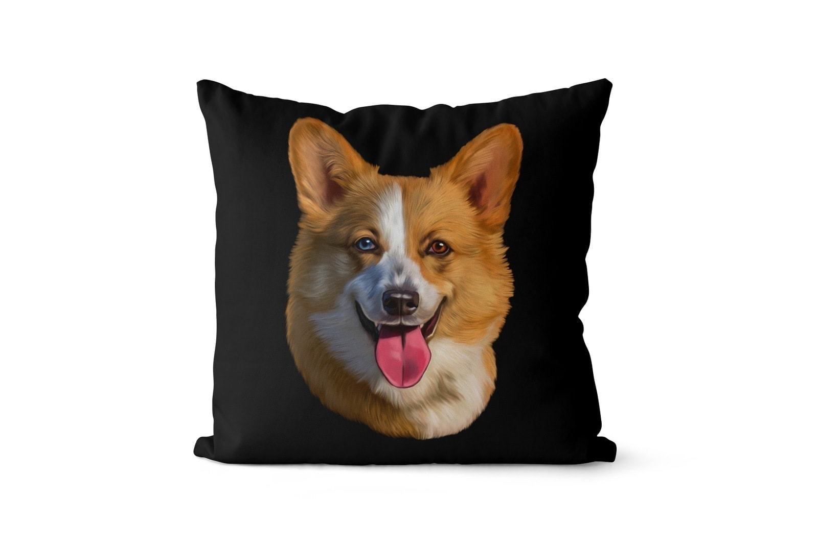 Custom Dog painting portrait throw pillow - Personalised cushion portrait of your pet from a photo 9 Custom Dog painting portrait throw pillow - Personalised cushion portrait of your pet from a photo - Image 7